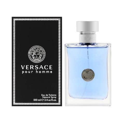 versace pour homee|Versace Pour Homme Eau De Toilette Natural Spray, 3.4 Fl Oz.